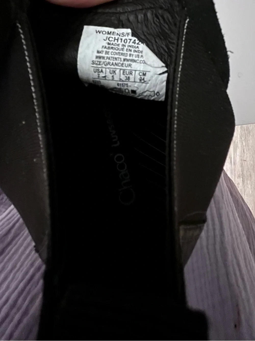Chaco Black Leather Chelsea Lug Ankle Boots